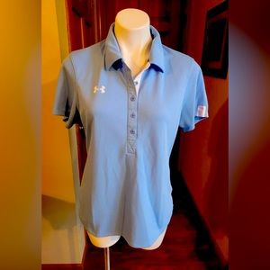 Under Armour Carolina blue heat gear polo: A033